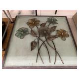 Metal Flower Framed Decor