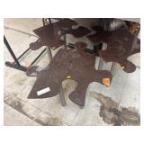 3 cnt Puzzle Pieces Tables - Heavy Metal