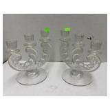 Glass Candle Holders