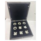 Mirror Top and Glass Tic Tac Toe Board - some