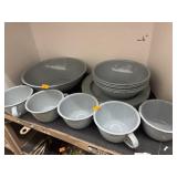 Light blue speckled enamel Lot