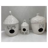 3cnt Rae Dunn Decor Bird Houses