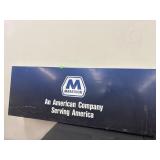 Metal Marathon Sign - approx 45 x 16.5 inches