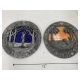 2cnt Michael Ricker Metal and Glass Plates