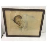Vintage Bessie Pease Gutmann Litho Print Framed A
