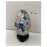 Egg Trinket Box with Stand