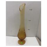 Fenton Colonial Amber Hobnail Swung Vase