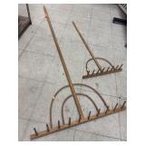 Wooden Hay Rakes Farmhouse Decor