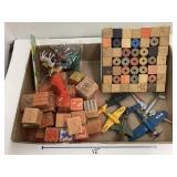 Wooden Blocks, Metal Planes, Animal Toys