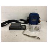 Nikon Coolpix digital camera, case, & phone case