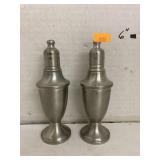 Pewter salt & pepper shakers