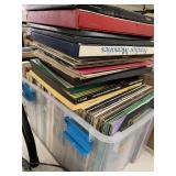 Tote of vinyl records