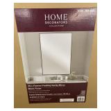 26 in framed floating vanity mirror