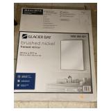 Glacier Bay brushed nickel framed mirror