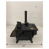 Vntg Old Mountain cast iron stove & accessories
