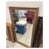 Framed Mirror - approx 44 x 24 inches