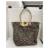 Animal print upholstery bag