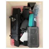 Tote of speakers - Buyer Beware - This lot is