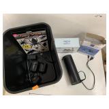 Speaker, earbuds, Cat toy, misc