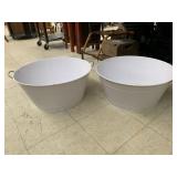 2cnt Metal Tubs
