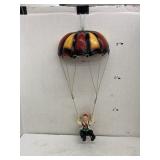 Resin clown/parachute figure