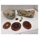 Agate Slices & Crystal Rocks / Mineral Rocks