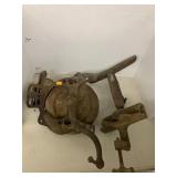 2 Vntg Cast iron Crank? clamp?