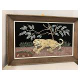 Handcrafted 3-D art on Black Felt