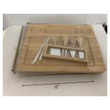 Charcuterie board and cheese knives