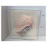 M. Lilygren textured framed paper wall hanging