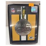 Metal Packers NFL Ornament