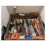Flat of Tools, pliers, Nail Clippers, Markers