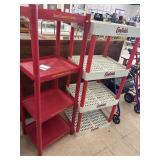 2 Plastic Shelving Units