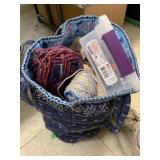 Bag of yarn and misc