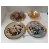 Plates and Orange Bowl