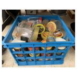 Jars of hardware, nails, misc, some empty