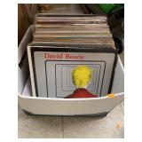 Box of vinyl records