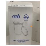 Deli containers with lids