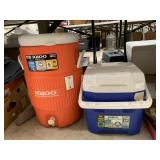 Igloo cooler and drink dispenser
