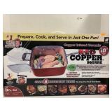 Red Copper Square 10 Inch 5 Pc Set, in Box