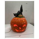 Light up pumpkin, cracked