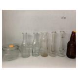 Vases and bottle