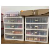 Storage drawers of gem dots craft