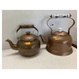 2vnt Copper Teapots