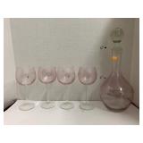 Decanter and 4cnt Matching Glasses
