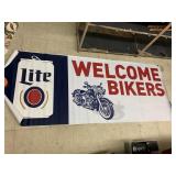 Welcome Bikers Beer Sign