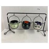 3-pot Halloween display