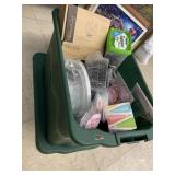 Smaller tote of cake decorating items and misc