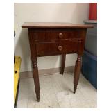 Table, knob broken?, approx 21in x 19in x H 30in