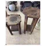 2 Wooden Stands